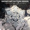 YEESOOM Snowboard Stomp Pad, Snowflake Stomp Pad Snowboarding Clear, 3D
