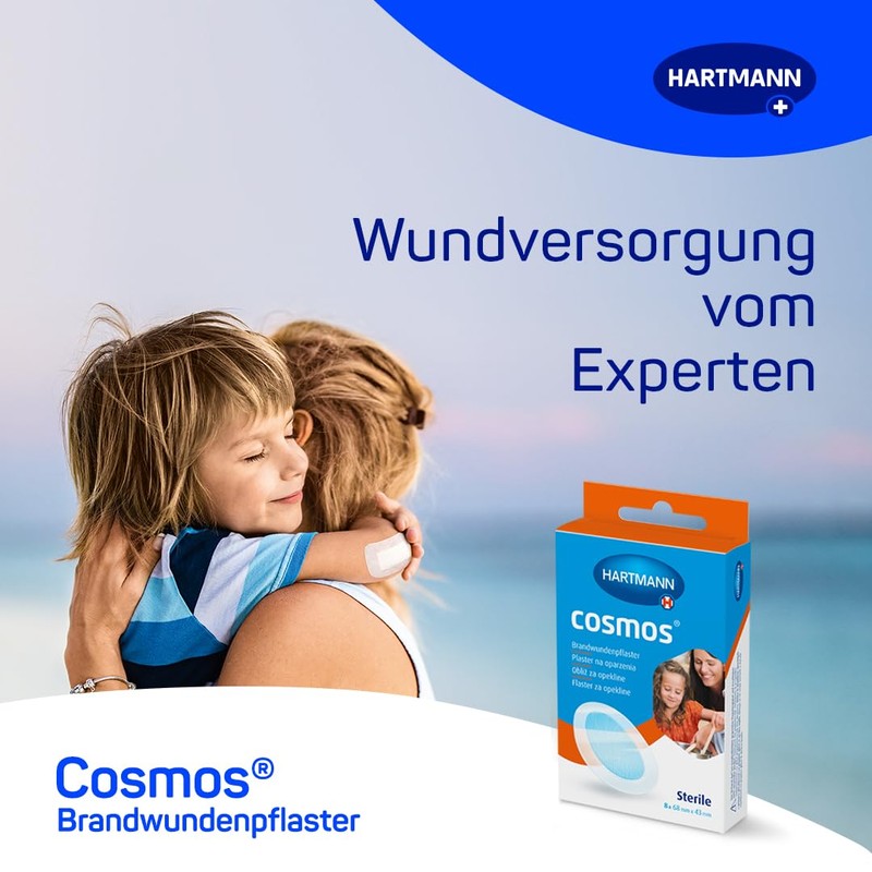 Hartmann Cosmos Sterile Burn Wound Plasters 68 x 43 mm
