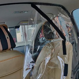 Car Taxi Isolation Film Full Surround Protective Cover Cab Front and Rear Row Car Taxi Isolation Film