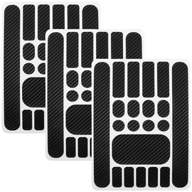 MAEXUS Pack of 3 Frame Protection Film for Bicycle, Bicycle Sticker Frame, Bicycle Protective Film, Paint Protection Film for Bicycle, Mountain Bike, Scratch Resistant (Black Carbon Foil)