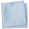 ZENXUS Regular Dusty Blue Tie and Pocket Square for Men,