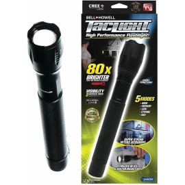 Emson Bell + Howell TACLIGHT LED 10.5 inch Flashlight with 80x brightness,...