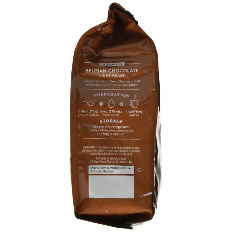 Van Houtte Belgian Chocolate Light Roast Ground, 340g/12oz.,