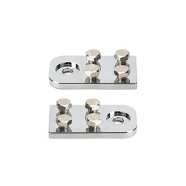 1 Pair 4-Cell Flat Ear Battery Terminals, Premium Aluminum Battery Connectors with Bolts, Universal Battery Cable Ends for 4-Cell Batteries, Anti-Corrosion Coating, Pack of 2
