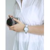 AVGI Women's Date Waterproof Watch with Replacement Band, Silver Blue
