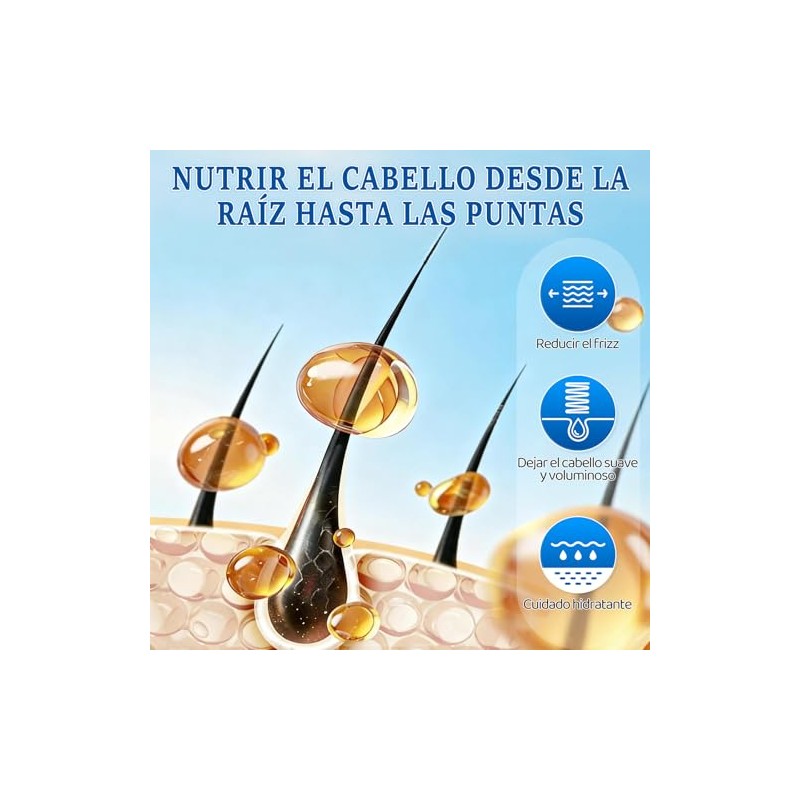 Crema para Peinar Cabello Rizado, 1000g, Mascarilla Capilar, Cuidado dos