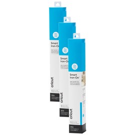 Cricut Cricut Smart Iron On, Ocean, 3-Pack of 3ft Rolls (13"x36") Heat Transfer Vinyl for Maker & Explore Machines- Matless Cutting for Long cuts up to 12ft