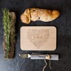 Spruchreif Breakfast board with engraving word heart "Oma", perfect gift