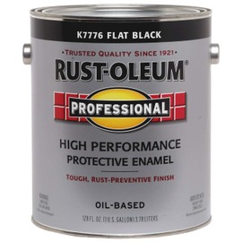 Rust-OLEUM K7776-402 Professional Gallon Flat Black Enamel