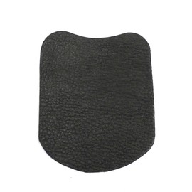 Trad Gear Whitetail Deerskin Leather Bow Grip Saddle Self Adhesive Padded Archery Recurve (Black)