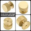 SALISENG Brushed Gold Kitchen Cabinet Knob - Solid Brass Dresser