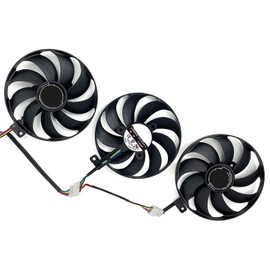 Graphics Card Cooling Fan Replacement for ASUS ROG Strix RX 5700 5700XT 5600XT Gaming RTX 2070S 2080 2080S 2080Ti R Series 87mm FDC10H12S9-C 12V 0.35A 7Pin Video Card Cooler Fans GPU Fan