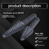 KATUR Rotary Burr Rasp Set, 5pcs 1/4'' 6mm Shank Wood