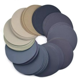 USA Local Stock 20PCS 6Inch Wet and Dry Sandpaper 600-10000 Grit Silicon Carbide Hook and Loop Sanding Discsmaterial: Silicon Carbide, grit: 20PCS-4000#