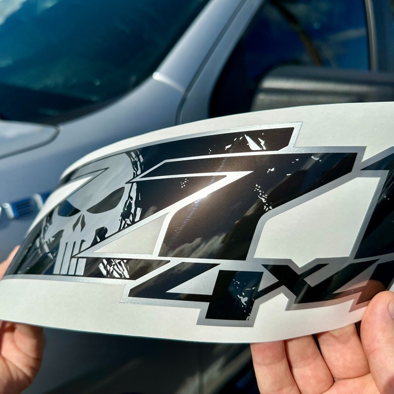 GOLD HOOK Z71 4x4 Off Road Decals for Chevy Silverado,