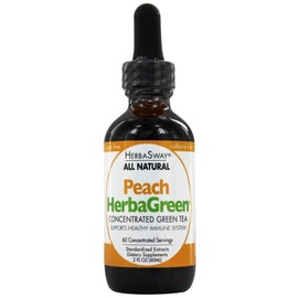 Herbasway Herbagreen Tea Peach 2oz, 2 Pack