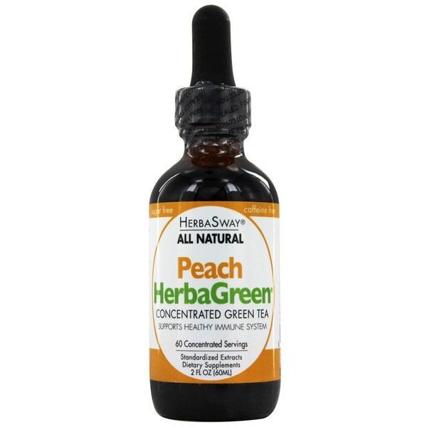 Herbasway Herbagreen Tea Peach 2oz, 2 Pack