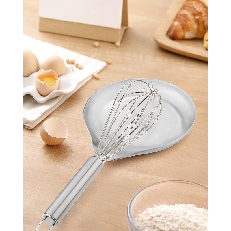 VanlonPro Stainless Steel Spoon Rest, Spatula Ladle Holder, Stainless Steel