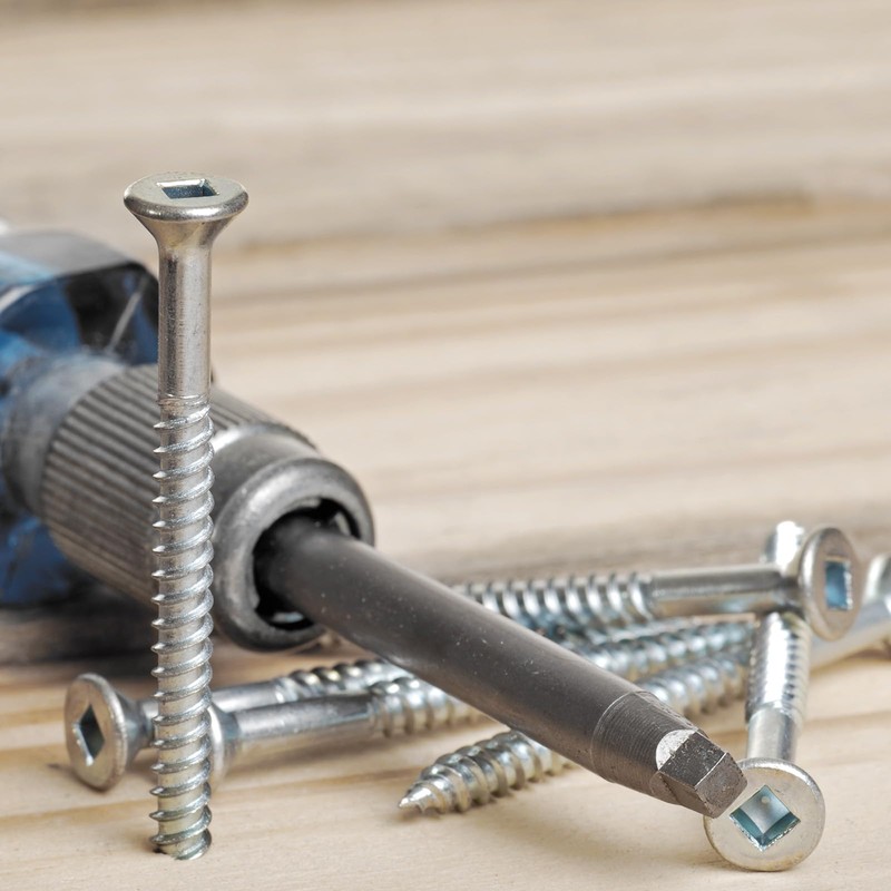 sourcing map 5Pcs Square Head Screwdriver Bits SQ1, SQ2, SQ2.7,