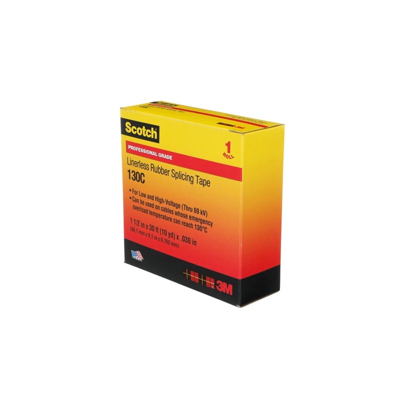 Scotch Linerless Rubber Splicing Tape (130C): 2 in. x 30