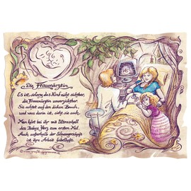 Die Staffelei Gift Gynaecologist/Funny Poem with Loving Drawing on High-Quality Paper / Special Gift Idea for the Gynecologist