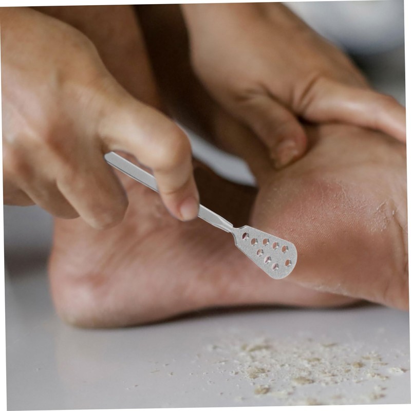 BIUDECO Double-head Foot Rubber Stainless Steel Foot File Callus Remover