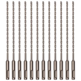 HLOFIZI HLOFIZI 3/16" x 8" Masonry Drill Bits 3/16 in. SDS Plus Hammer Concrete Drill Bits for Block, Brick, Stone, 12 Pack