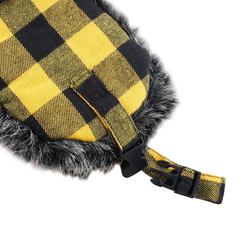 ONWAY Yellow Trapper Hat Winter Hats for Women Men with