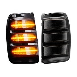 Aexploer Side Mirror Turn Signal Lights LED Assembly Compatible with Transit-150/250/350/350HD 2015-2023,for E-Transit 2022-2024,Turn Marker Lamp Dynmaic Sequential (Smoked Lens)
