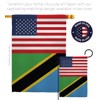 Americana Home & Garden Tanzania US Friendship House Flag Regional