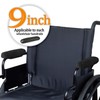 WAP9-01B - Reposabrazos para silla de ruedas, con almohadillas para