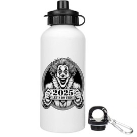 Azeeda 600ml 'Clown New Year 2025' Reusable Water/Drinks Bottle (WT00081304)
