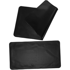 Hemobllo Alfombrillas Negro de Tablero Antideslizantes Coche para 2piezas en Poliuretano Fáciles de Limpiar y Diseño Minimalista para Variedad de Autos
