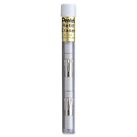 Pentel Z2-1 Refill Erasers Tubes of 4 ,White [Pack of 12]