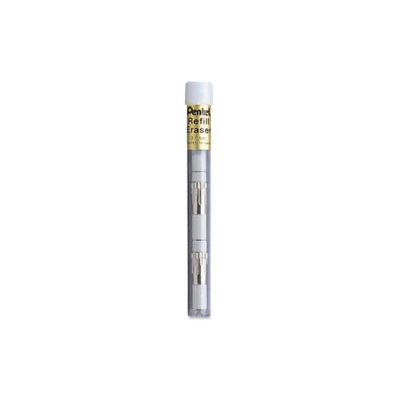 Pentel Z2-1 Refill Erasers Tubes of 4 ,White [Pack of