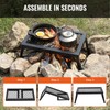 VEVOR Folding Campfire Grill, 18" Portable Camping Grates Over Fire