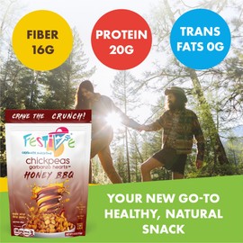Festive Chickpeas - Garbanzo Hearts - Non-GMO Vegan Soy-Free - White Cheddar - 4oz (112g) - 8 Pack