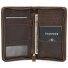 Polare Full Grain Leather Passport Holder Cover Case for Men