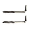 IDEALSV 304 Stainless Steel Screw in Hooks 2 Inch 7