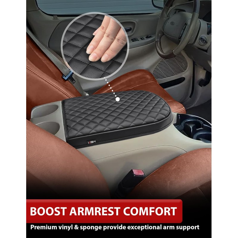 Center Console Armrest Cover for 2001 2002 2003 F150 Crew