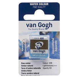 Van Gogh Watercolour Paint Half Pot Umber Natural 408