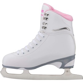 Jackson Ultima Finesse JS181 Figure Ice Skates for Women Bundle with Guardog Skate Guards/Pink/Youth 13 (Kid's)
