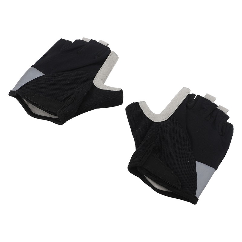 Men Cycling Half Finger Gloves Anti Slip Shock Absorption Bicycle