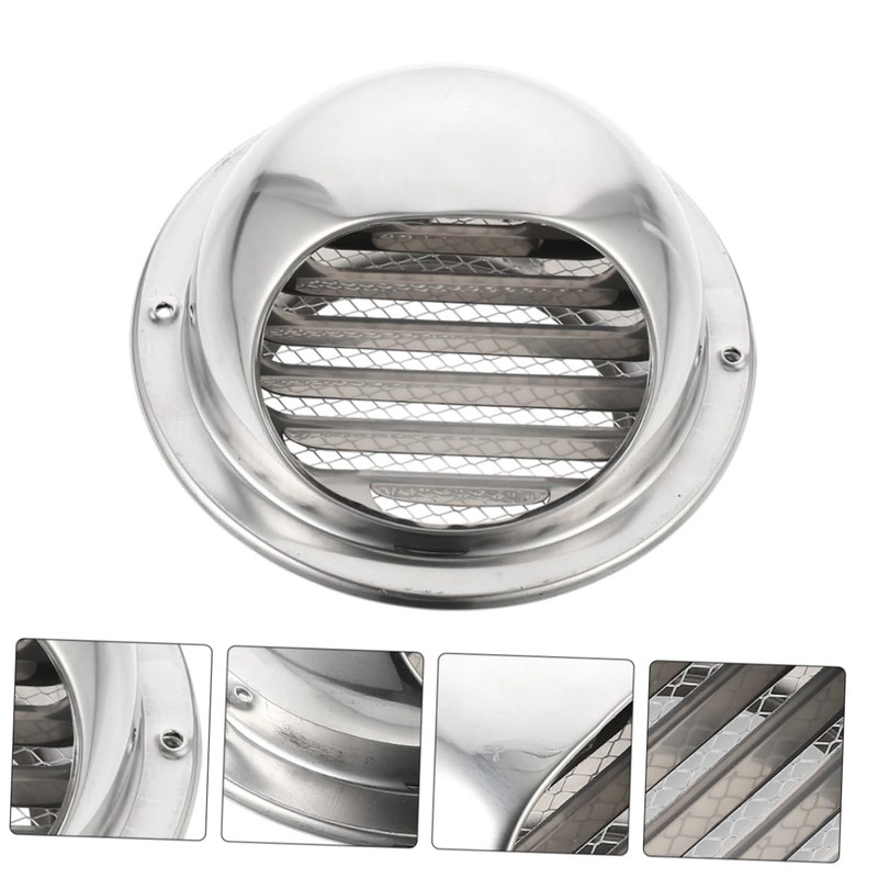 COHEALI Round Vent Windproof Hood Durable Stainless Steel Cover for
