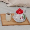Housoutil Christmas Tree Teapot, Christmas Teapot with Handle, Ceramic Christmas