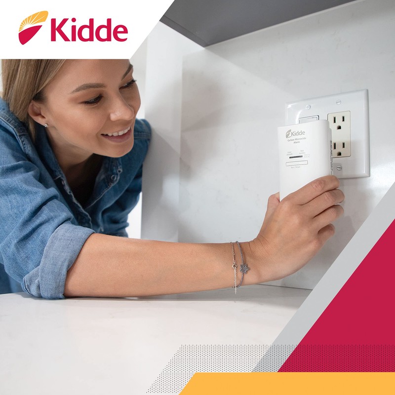 Kidde Carbon Monoxide Detector, Plug In Wall with AA Battery