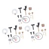 3 Set Carburetor Rebuild Kit Plastic Iron Carburetor Repair Kit