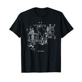 Vintage Carburetor Diagram – Car & Motorcycle Engine Graphic T-Shirt