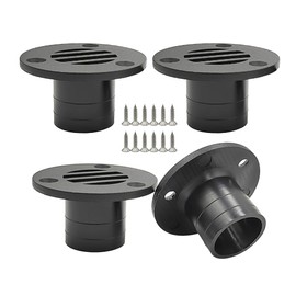 Deergo 1 inch Nylon Boat Yacht Floor Deck Drain for Boat Yacht Deck Drainage 53 x 25mm 4Pack
