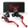 MZS Red 7/8 Motorcycle Levers Set Brake Master Cylinder Clutch
